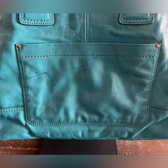COACH Limited Edition FRANCINE TURQUOISE LEGACY TOTE BAG - Picture 12 of 15